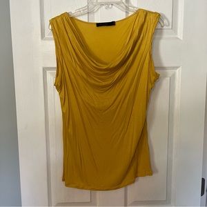 The Limited L Mustard Yellow Gold Modal blouse